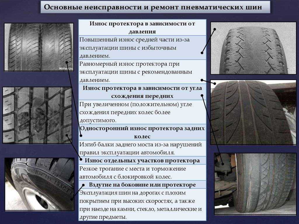 Как определить износ шин