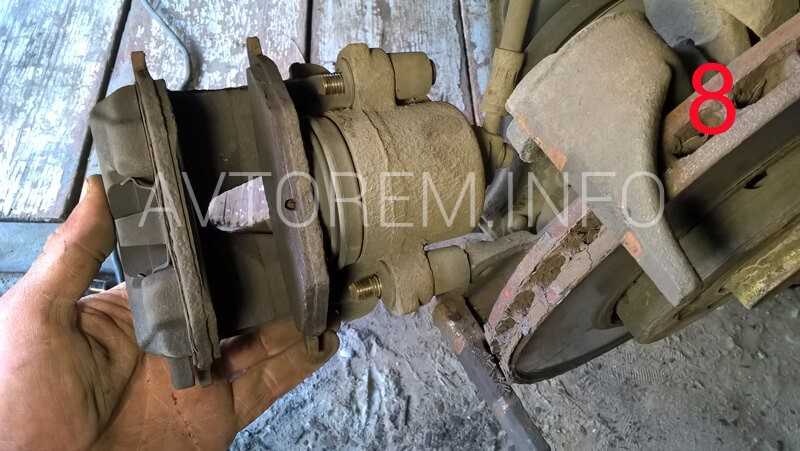 Замена тормозных колодок на шкода фабия, передние, задние