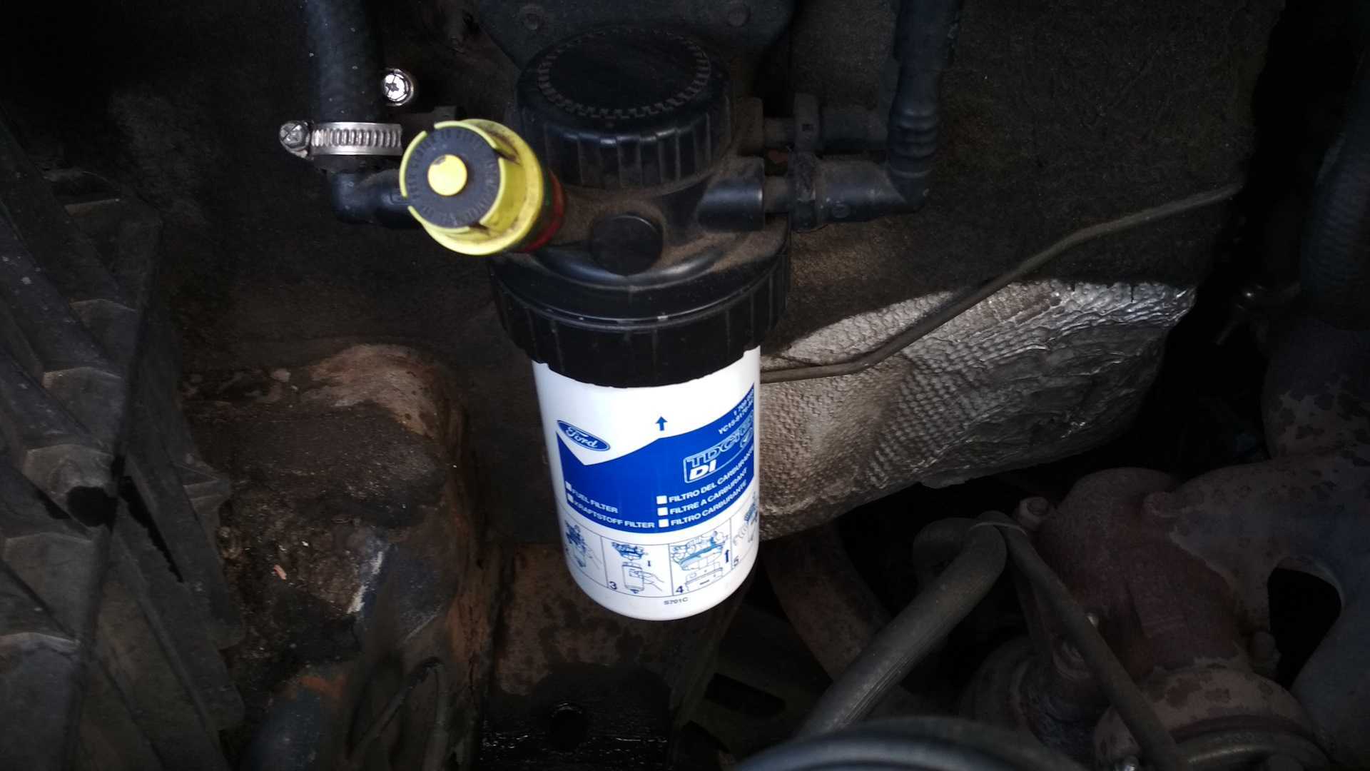 Замена топливного фильтра на ford transit